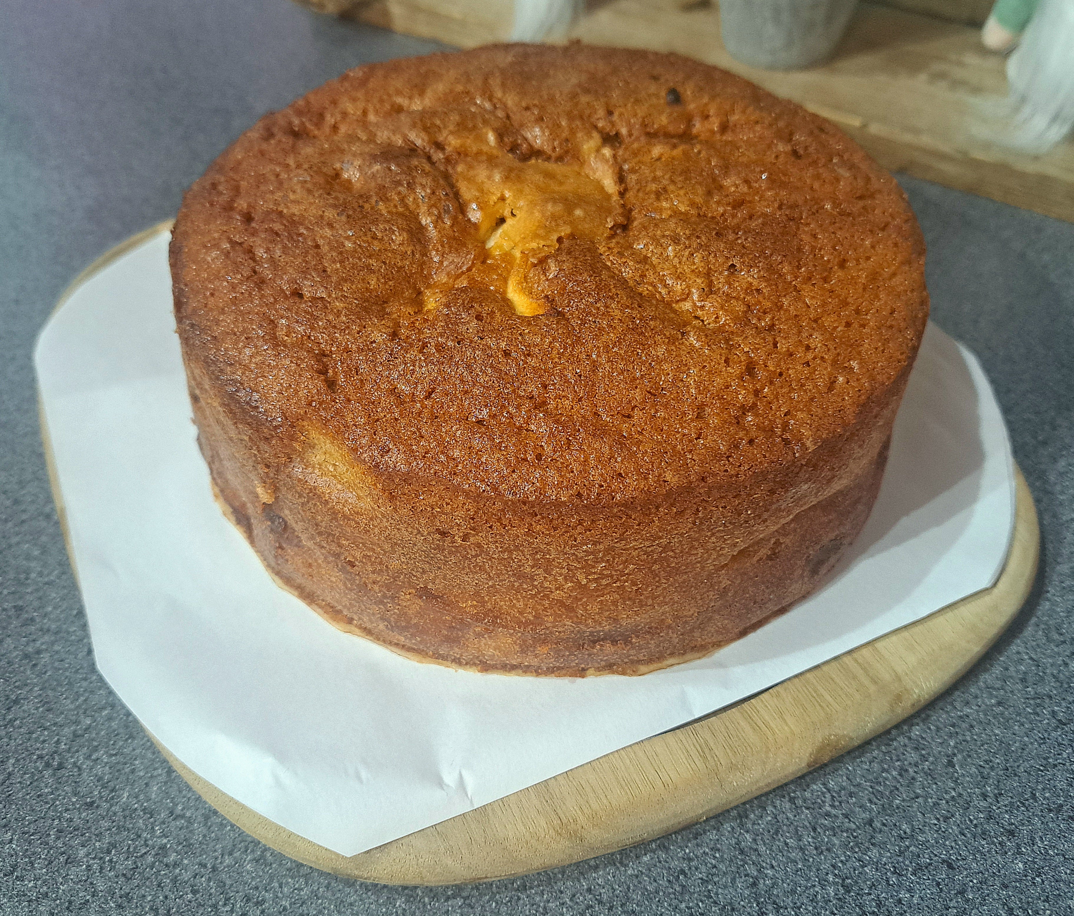 Devonshire apple cake with clotted cream